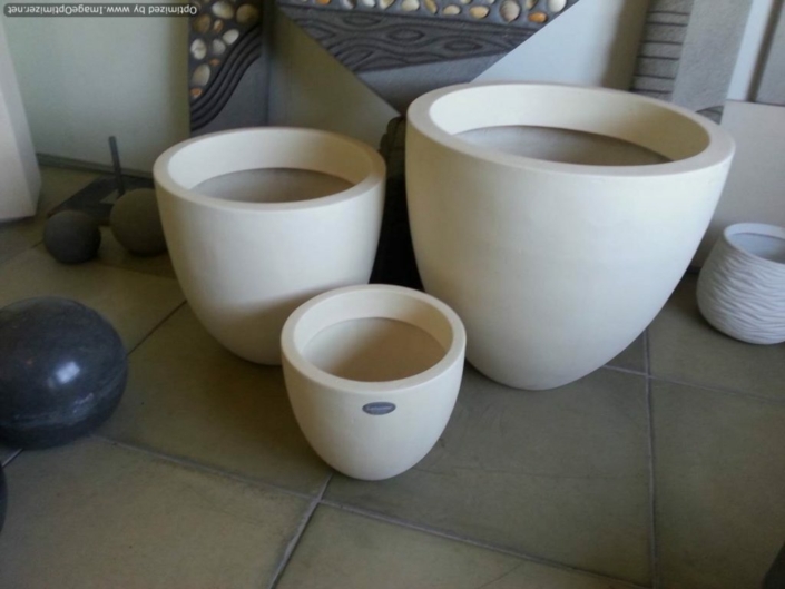 Lightweight Round Planters Sanstone Manufactured in NZ
