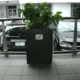 Tall concrete rectangular planters manufactured by Sanstone NZ
