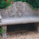 Scrolled garden seat