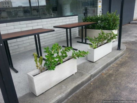 In stock - trough planters made by Sanstone NZ