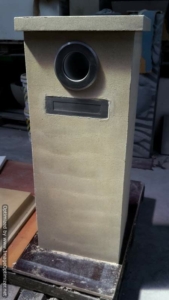 Concrete letterbox - Dunn