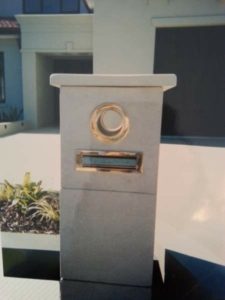 Concrete letterbox - Hobson