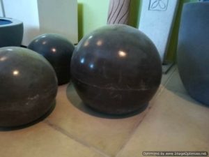 concrete spheres or balls