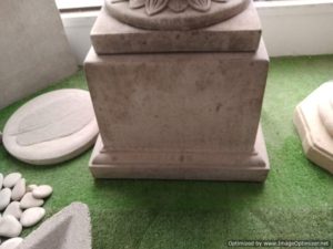 Large square plinth